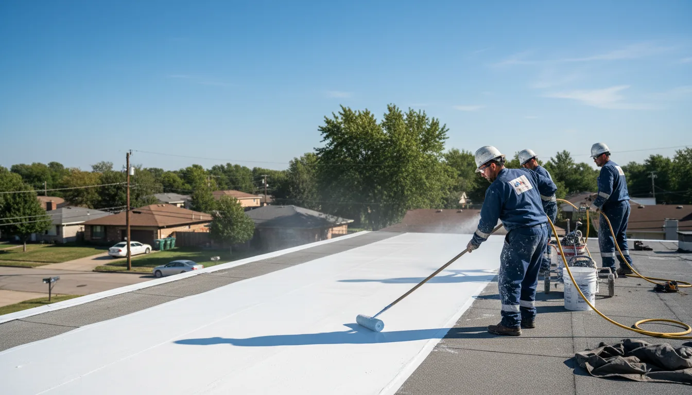 Commercial roof coating in Wales, ND near me
